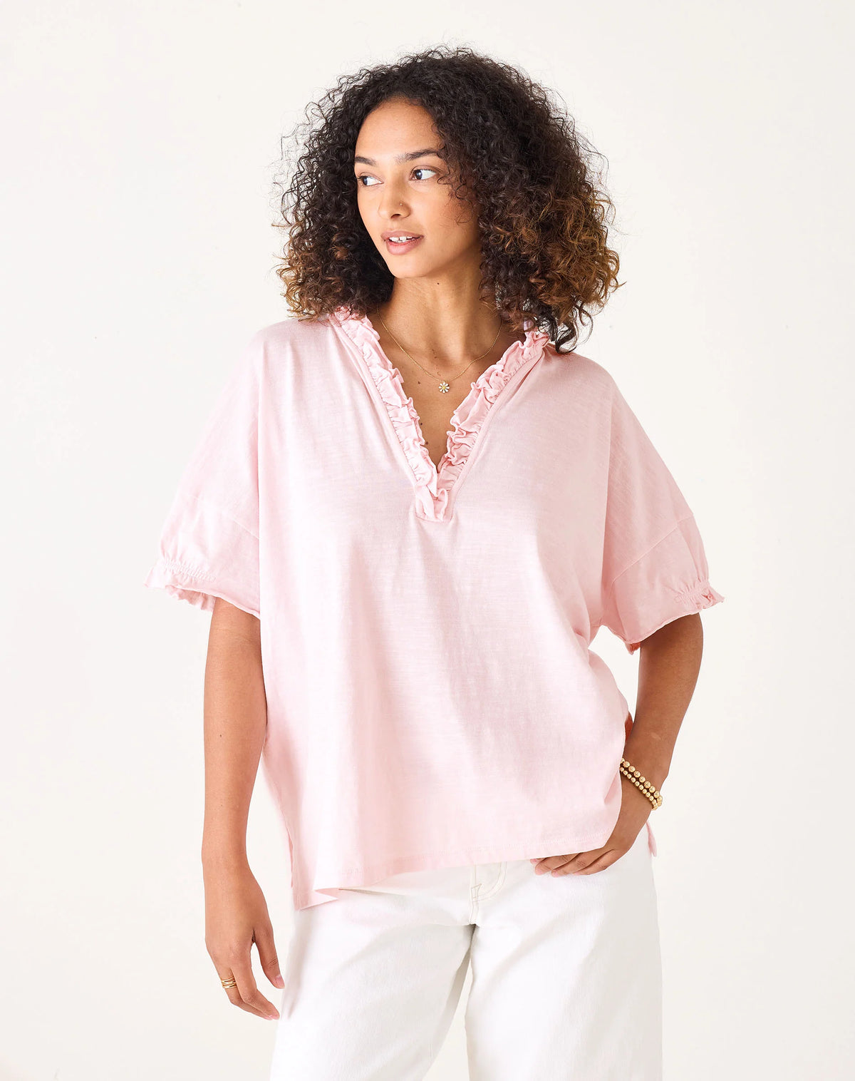 Amelia Ruffle Tee