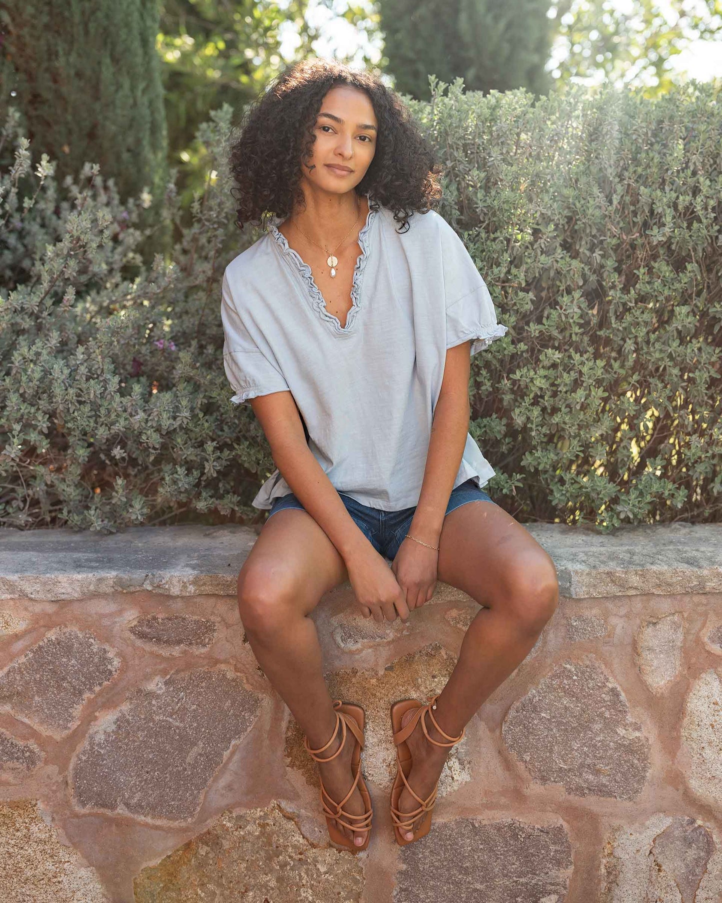 Amelia Ruffle Tee
