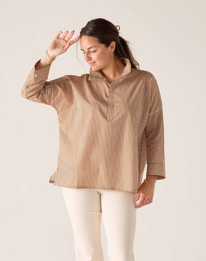 Emerson Pop up Collar Top