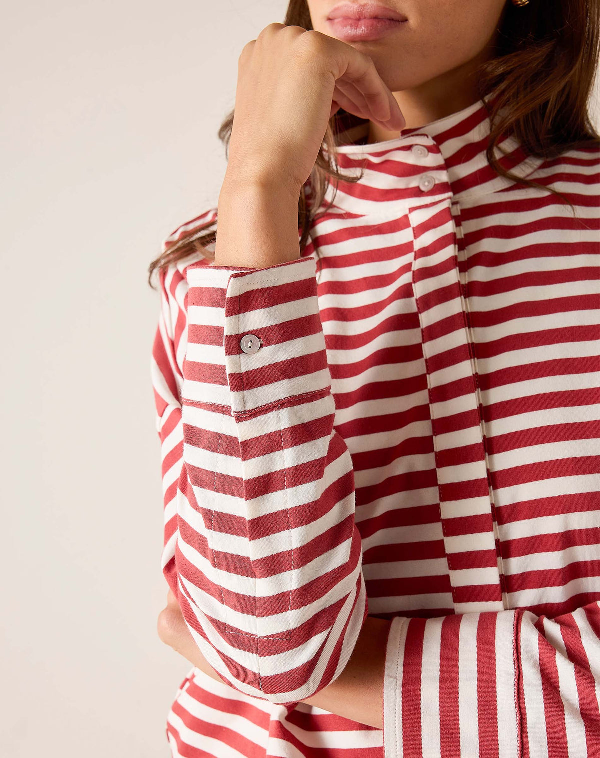 Emerson Pop up Collar Top