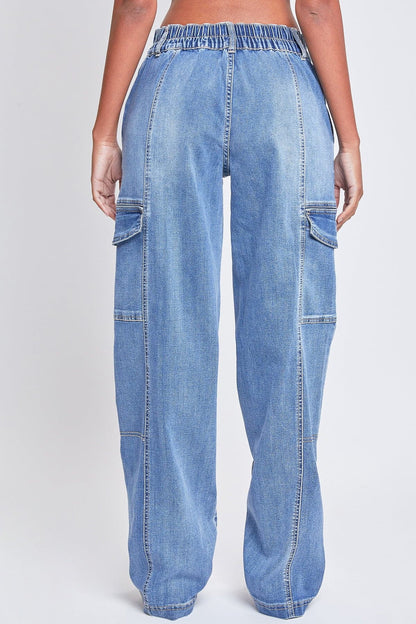 Jeans Women'S Straight Cargo Jeans