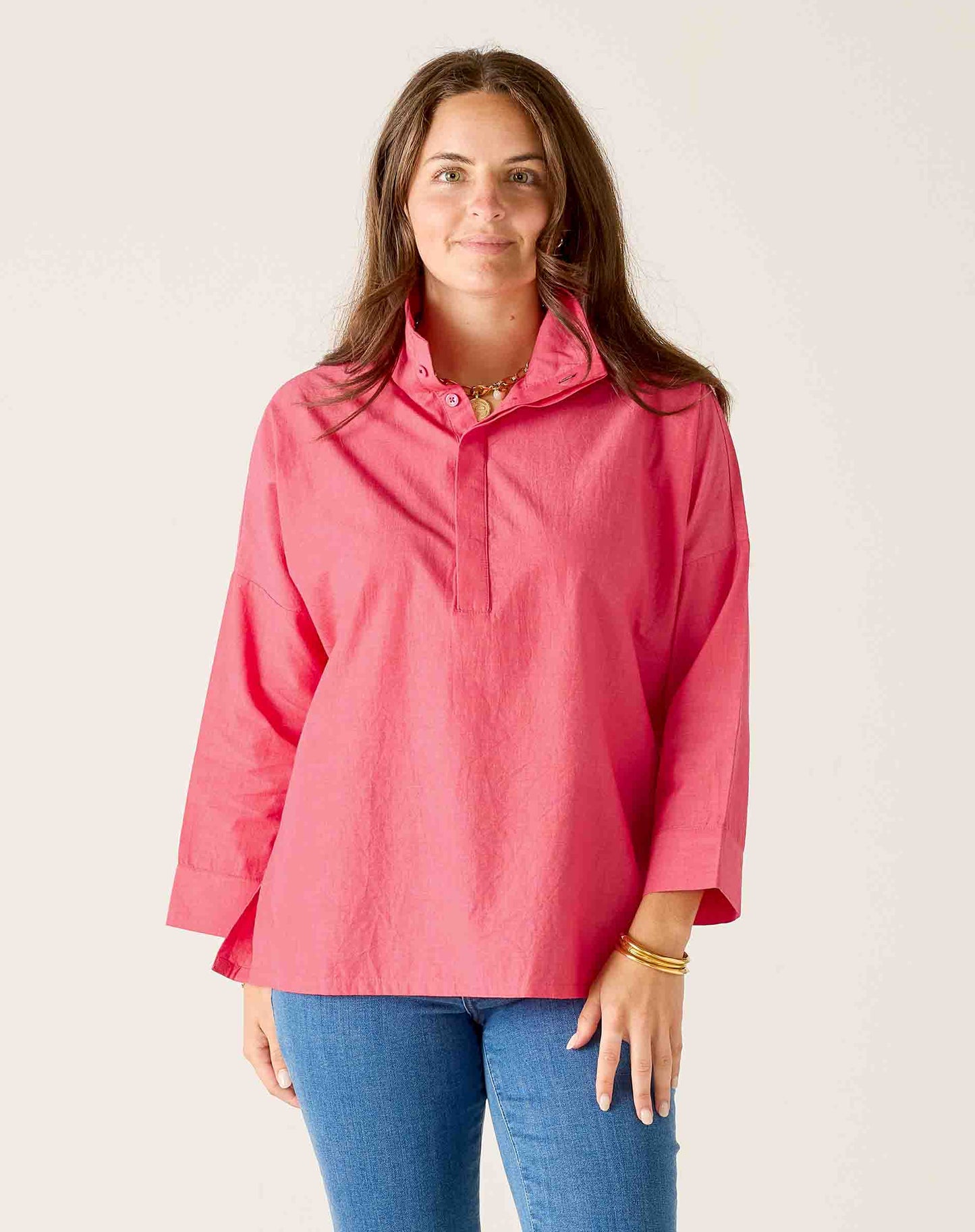 Emerson Pop up Collar Top