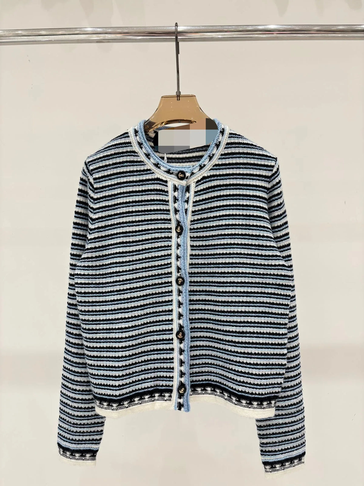 1111 2025 Runway Autumn Brand Same Style Sweater Long Sleeve Black White Slash Neck Pullover Fashion Clothes High Quality Womens Fe