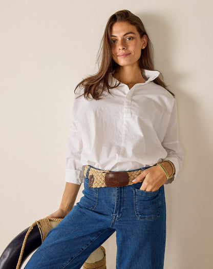 Emerson Pop up Collar Top