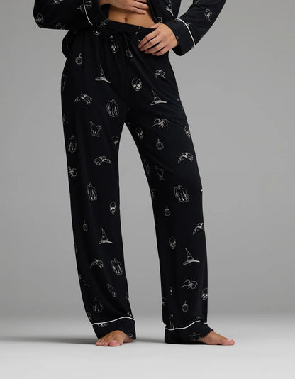 Women'S Bamboo Stretch-Knit Long Sleeve Pajama Set