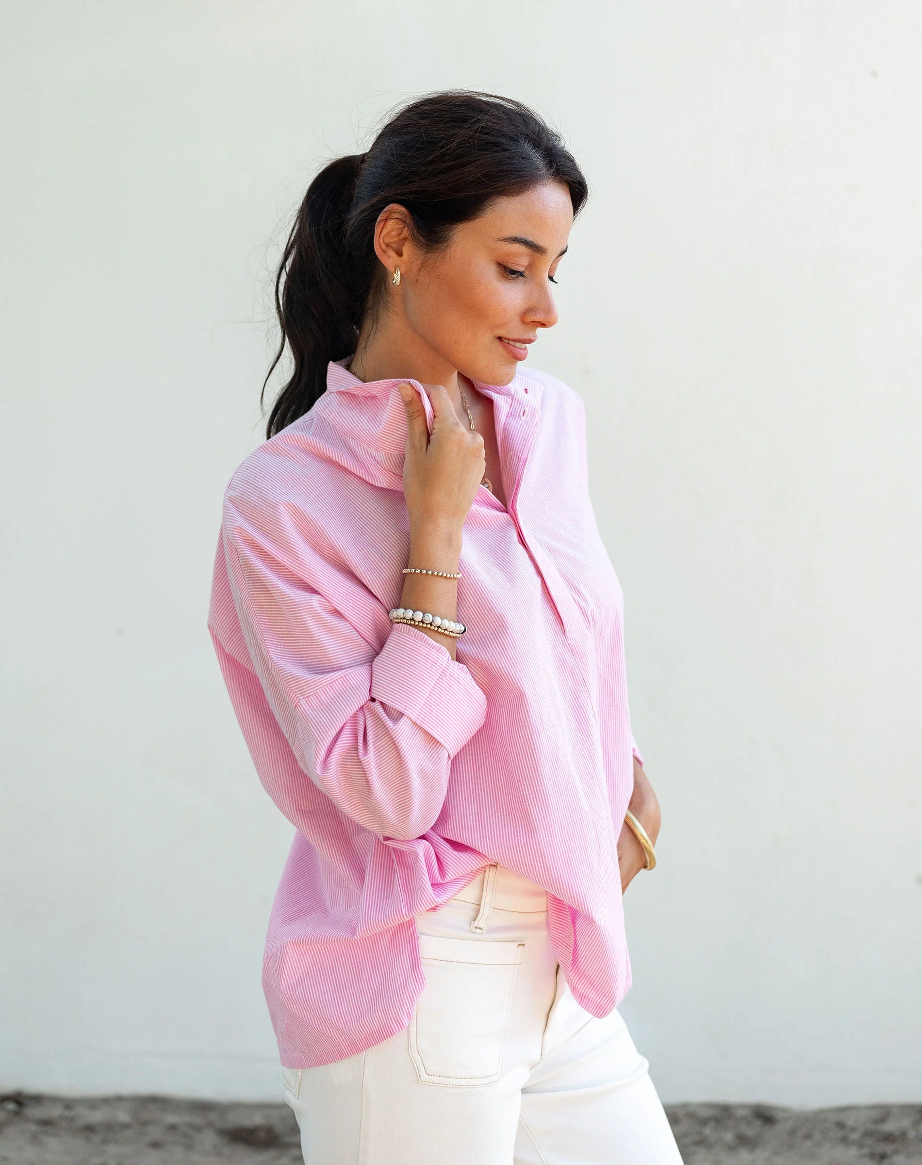 Emerson Pop up Collar Top