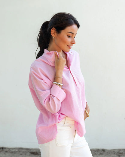 Emerson Pop up Collar Top