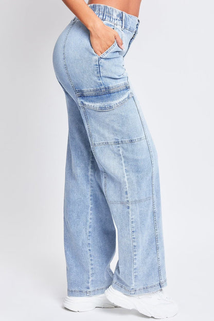 Jeans Women'S Straight Cargo Jeans