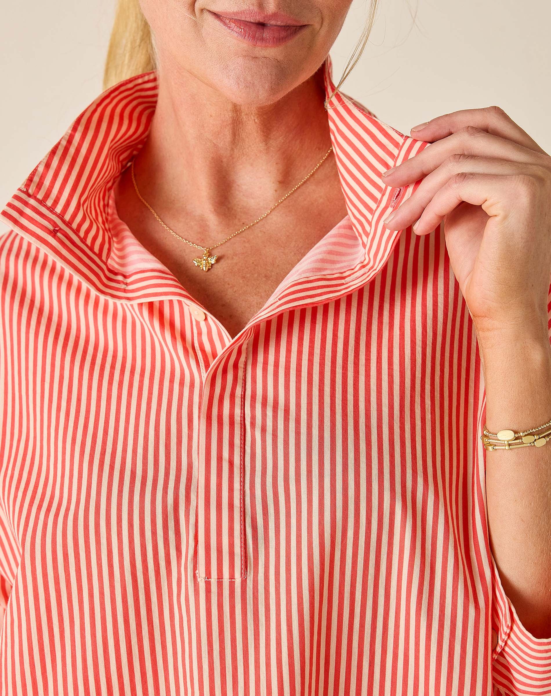 Emerson Pop up Collar Top
