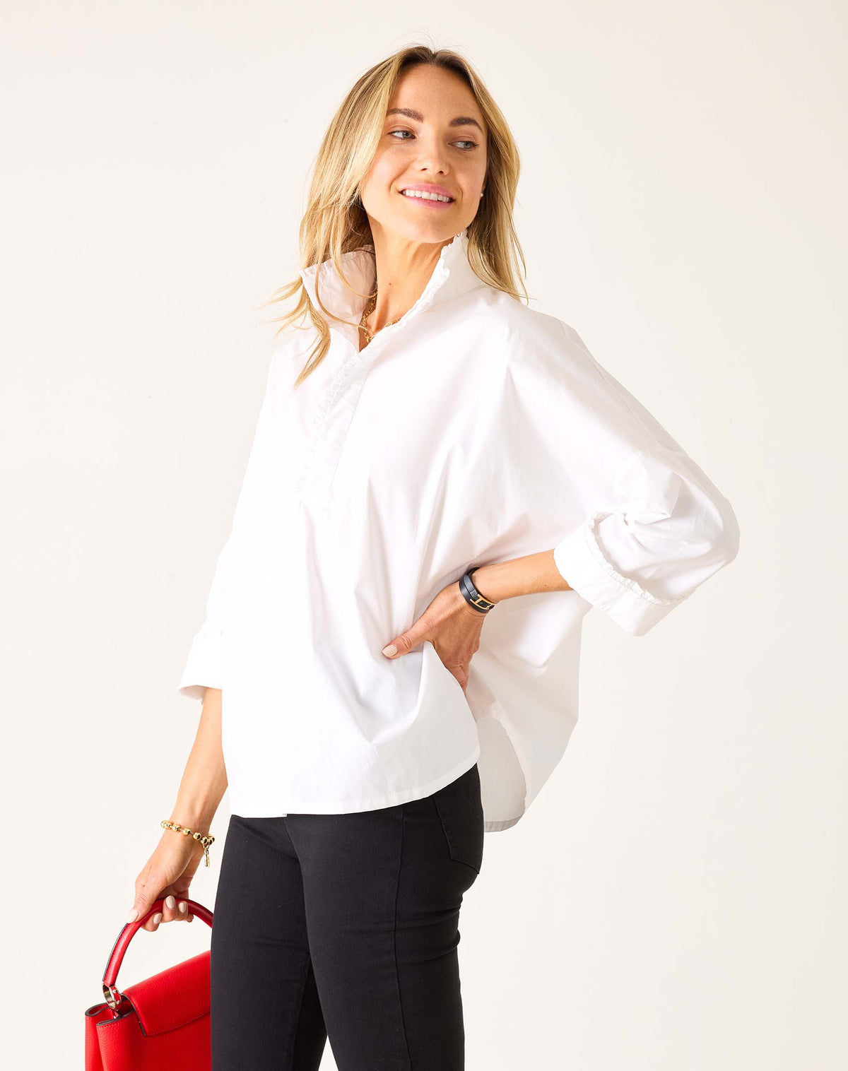 Emerson Pop up Collar Top