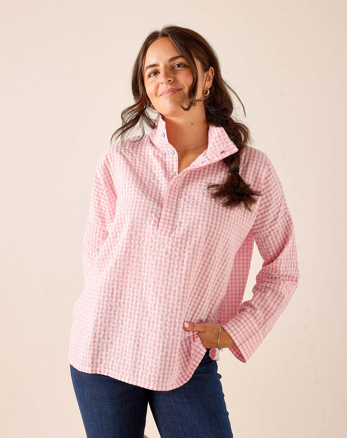 Emerson Pop up Collar Top