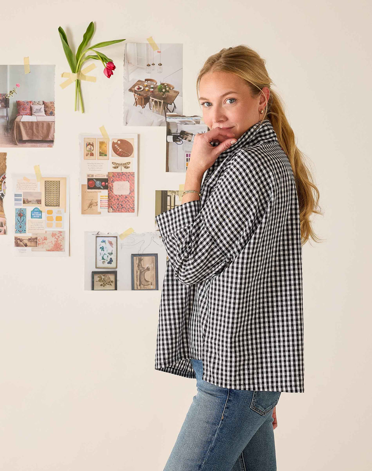 Emerson Pop up Collar Top