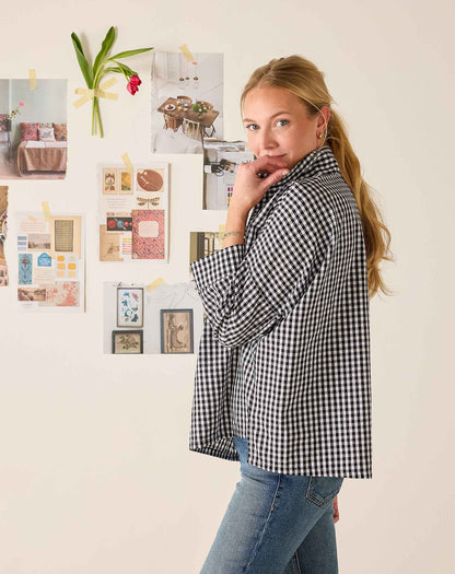 Emerson Pop up Collar Top