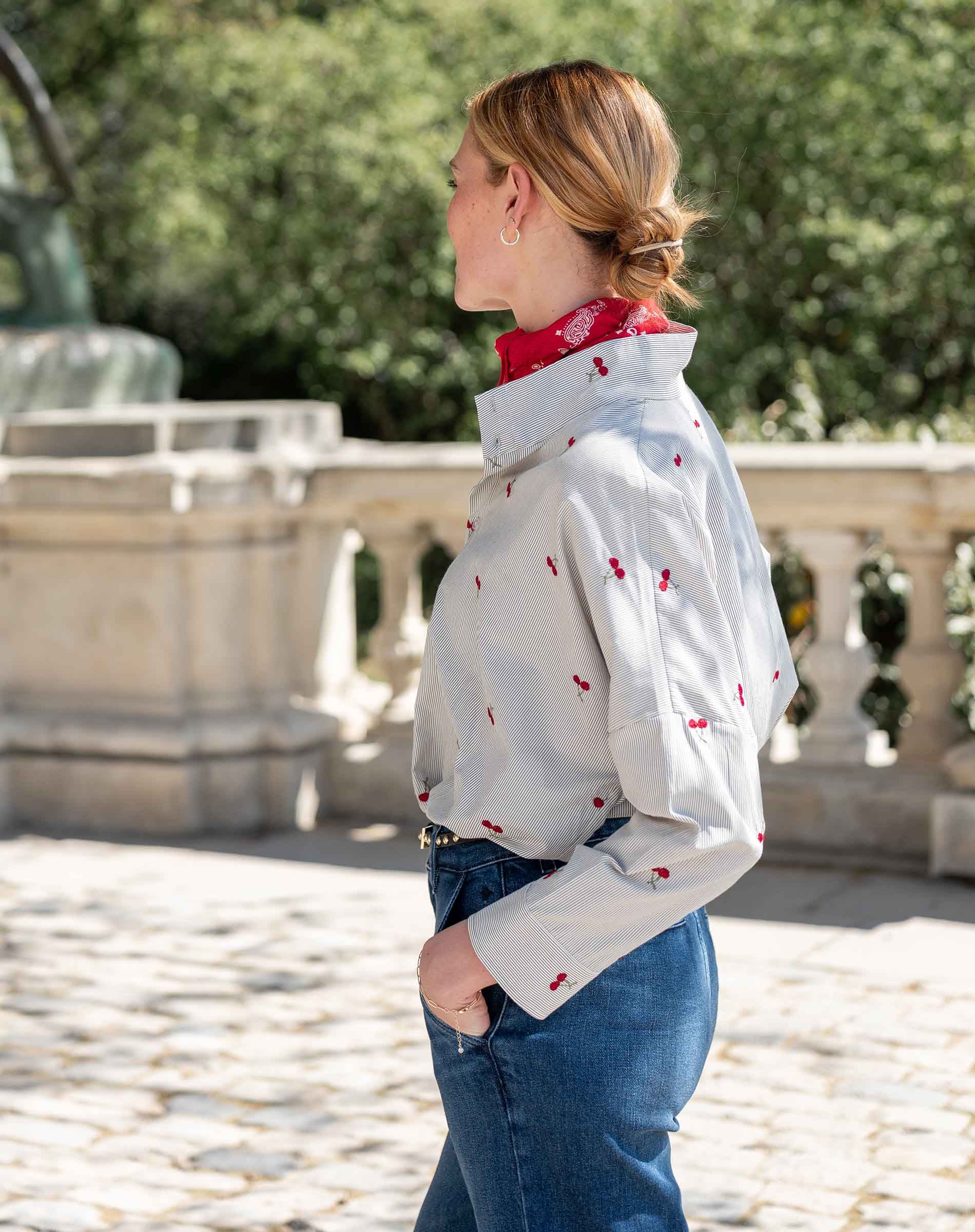 Emerson Pop up Collar Top