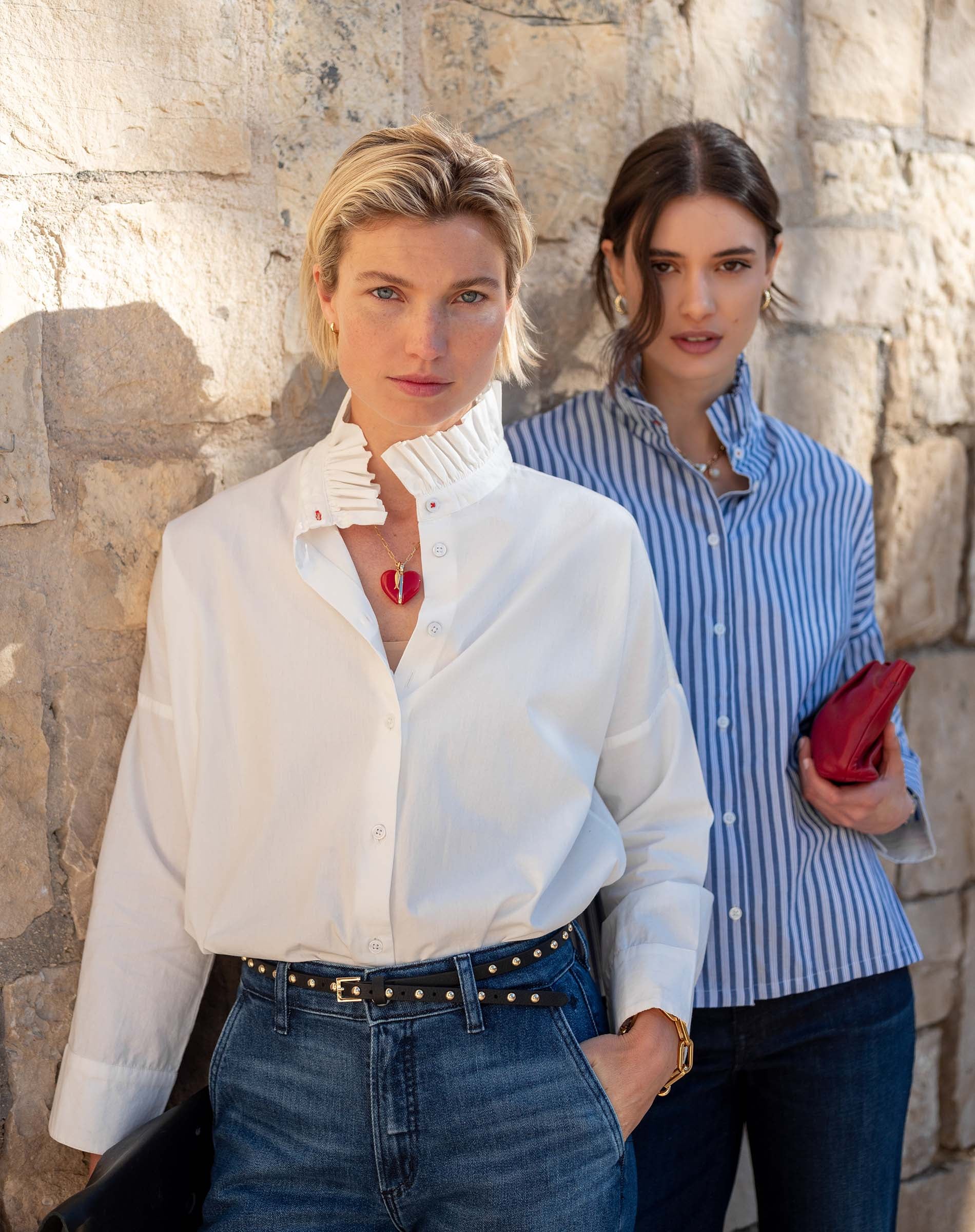 Emerson Pop up Collar Top