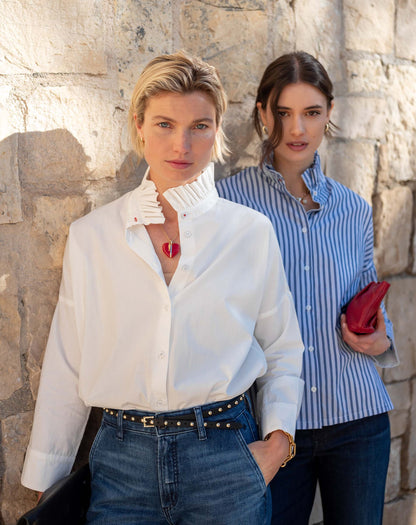 Emerson Pop up Collar Top