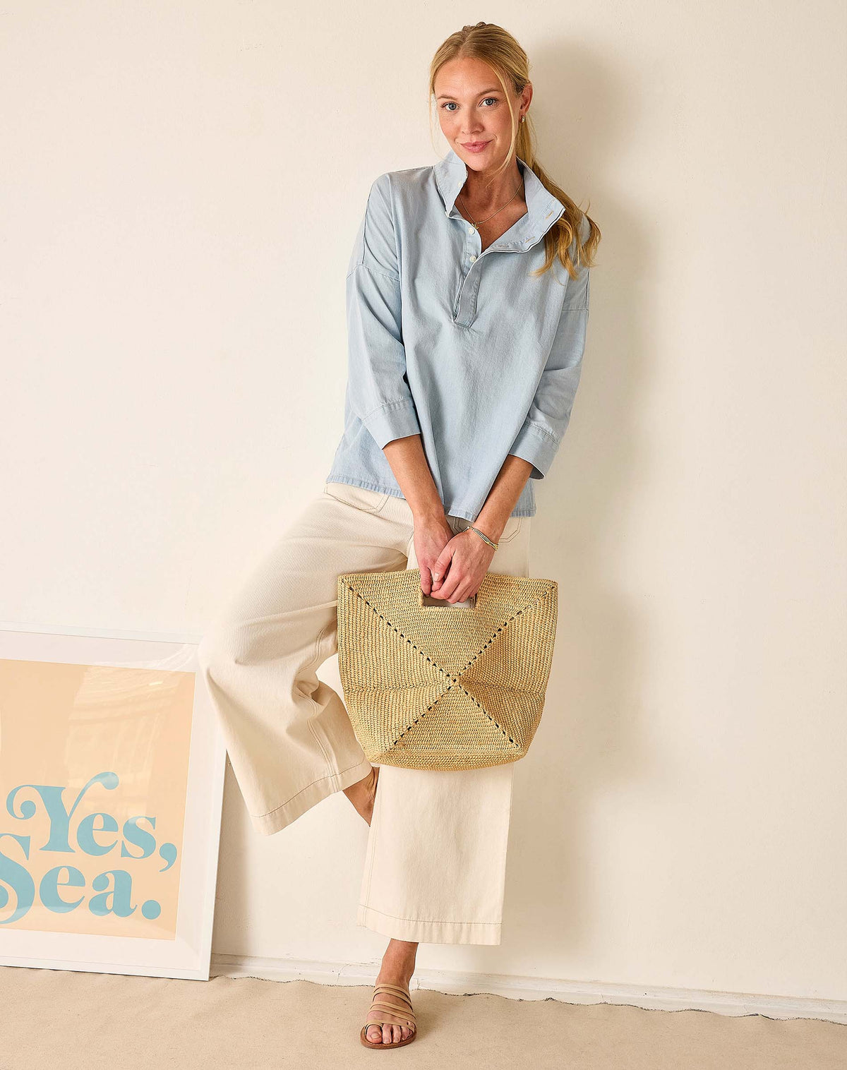 Emerson Pop up Collar Top