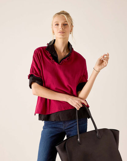 Amelia Ruffle Tee