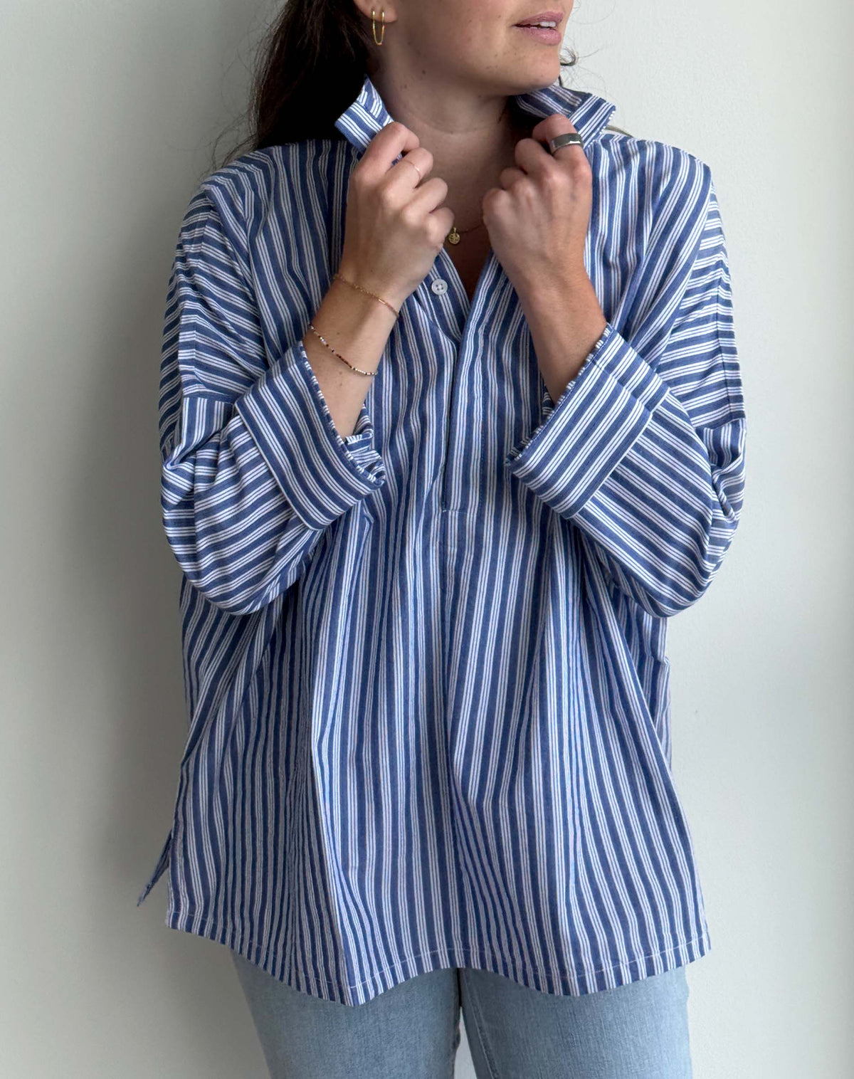 Emerson Pop up Collar Top