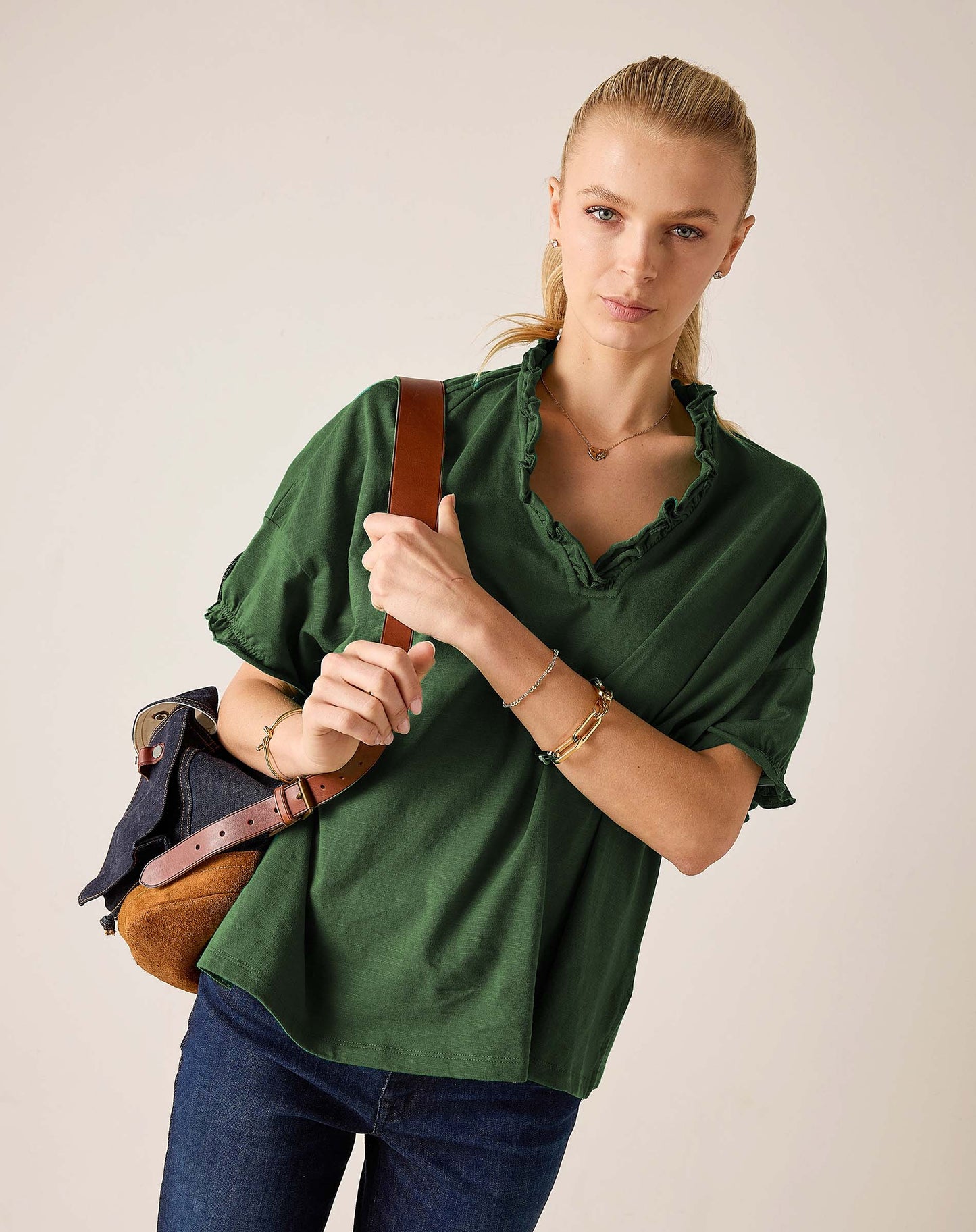 Amelia Ruffle Tee